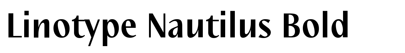 Linotype Nautilus Bold